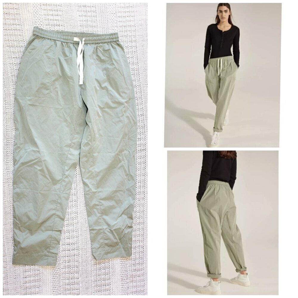 Sweaty Betty x Halle Berry Maia Woven Jogger Pants Size M Light Green Pockets